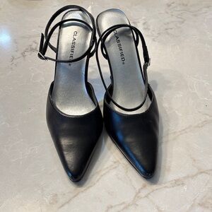 Classified Black Strappy Heels